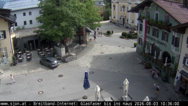 Archiv Foto Webcam Hauptplatz in St. Johann/Tirol