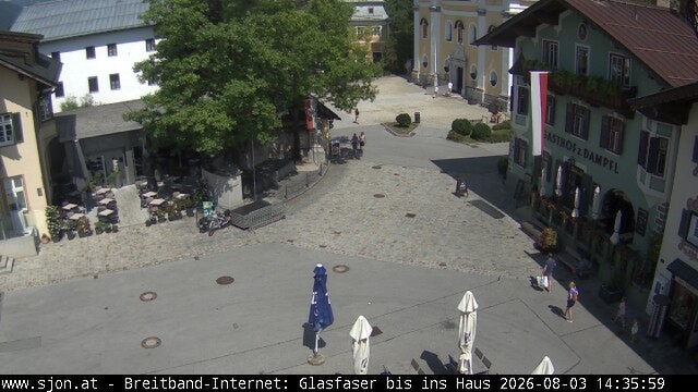 Archiv Foto Webcam Hauptplatz in St. Johann/Tirol