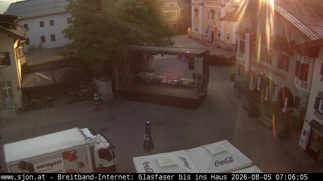 Archiv Foto Webcam Hauptplatz in St. Johann/Tirol