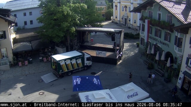 Archiv Foto Webcam Hauptplatz in St. Johann/Tirol