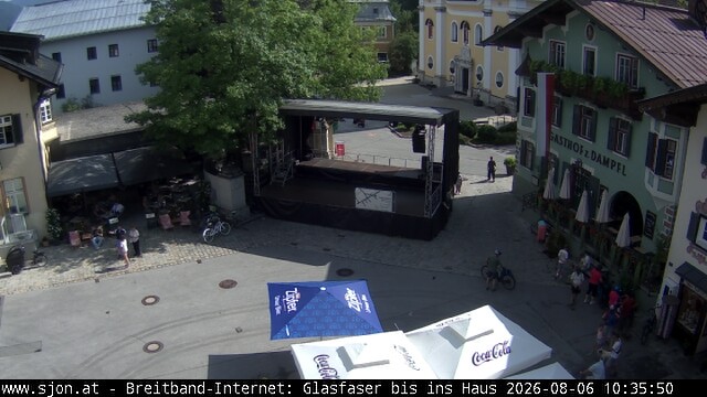 Archiv Foto Webcam Hauptplatz in St. Johann/Tirol