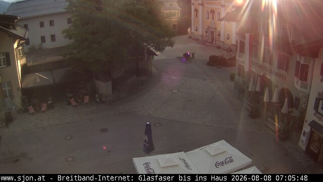 Archiv Foto Webcam Hauptplatz in St. Johann/Tirol