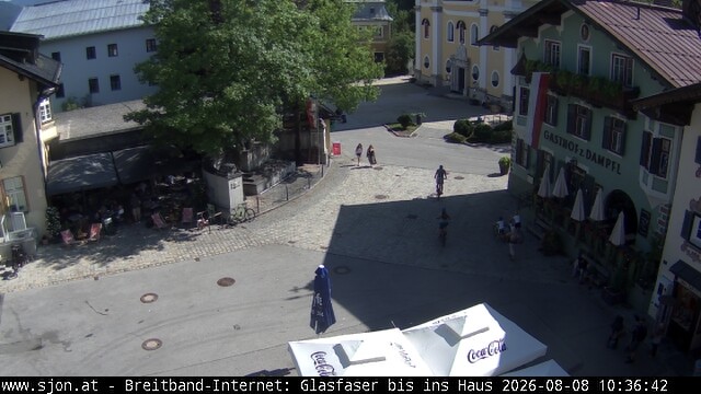 Archiv Foto Webcam Hauptplatz in St. Johann/Tirol