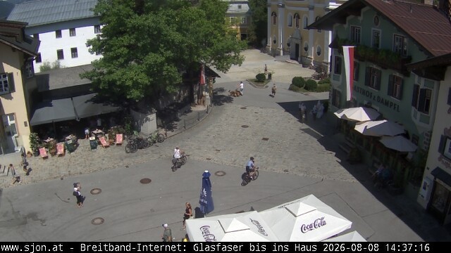 Archiv Foto Webcam Hauptplatz in St. Johann/Tirol