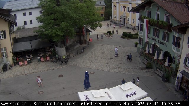 Archiv Foto Webcam Hauptplatz in St. Johann/Tirol