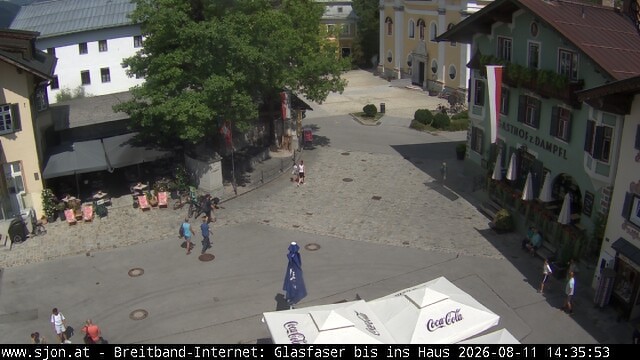 Archiv Foto Webcam Hauptplatz in St. Johann/Tirol