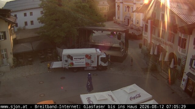 Archiv Foto Webcam Hauptplatz in St. Johann/Tirol