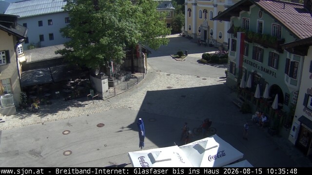 Archiv Foto Webcam Hauptplatz in St. Johann/Tirol