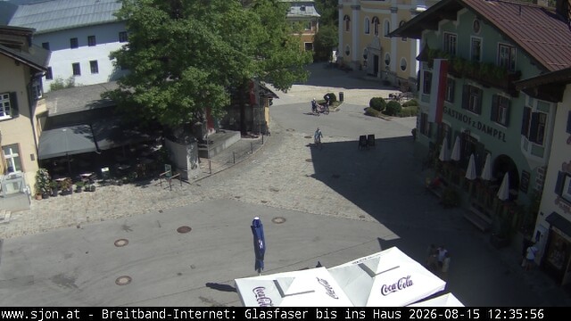 Archiv Foto Webcam Hauptplatz in St. Johann/Tirol