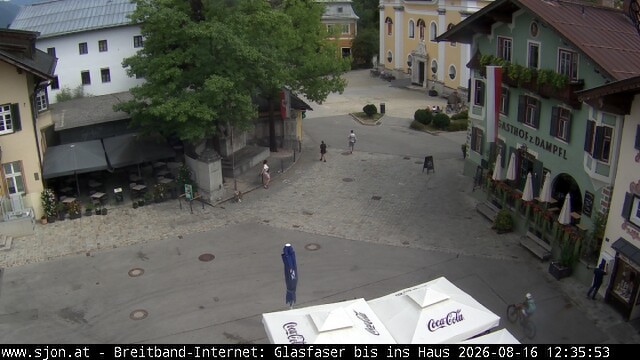 Archiv Foto Webcam Hauptplatz in St. Johann/Tirol