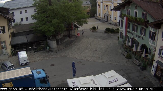 Archiv Foto Webcam Hauptplatz in St. Johann/Tirol