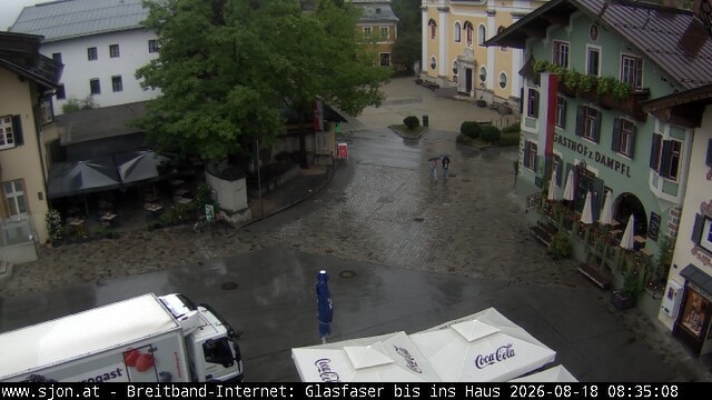 Archiv Foto Webcam Hauptplatz in St. Johann/Tirol