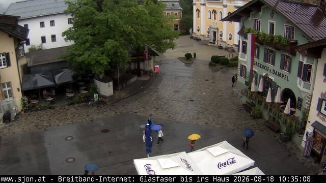 Archiv Foto Webcam Hauptplatz in St. Johann/Tirol