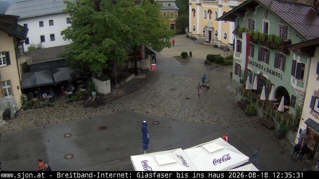 Archiv Foto Webcam Hauptplatz in St. Johann/Tirol