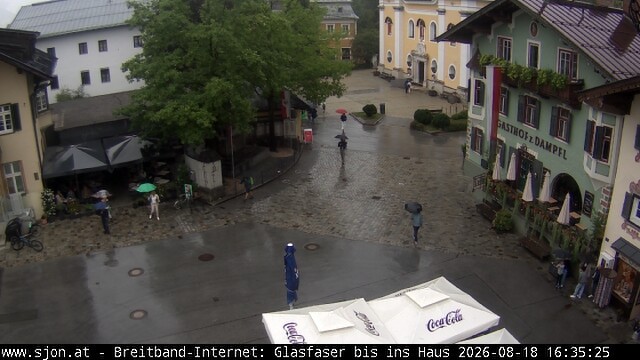 Archiv Foto Webcam Hauptplatz in St. Johann/Tirol