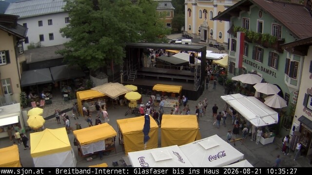 Archiv Foto Webcam Hauptplatz in St. Johann/Tirol