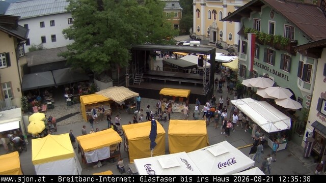 Archiv Foto Webcam Hauptplatz in St. Johann/Tirol