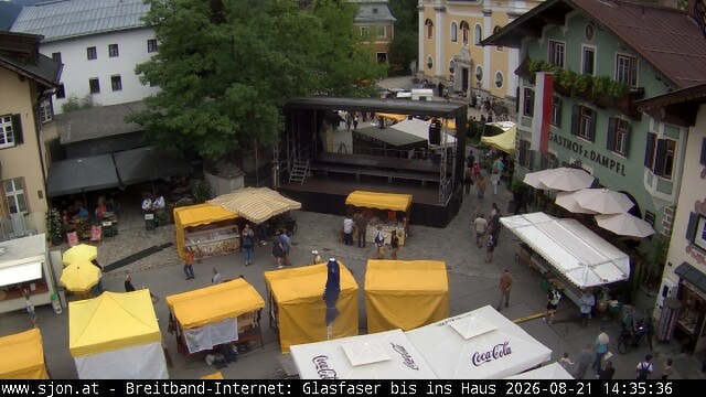 Archiv Foto Webcam Hauptplatz in St. Johann/Tirol