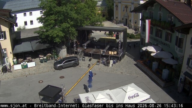 Archiv Foto Webcam Hauptplatz in St. Johann/Tirol