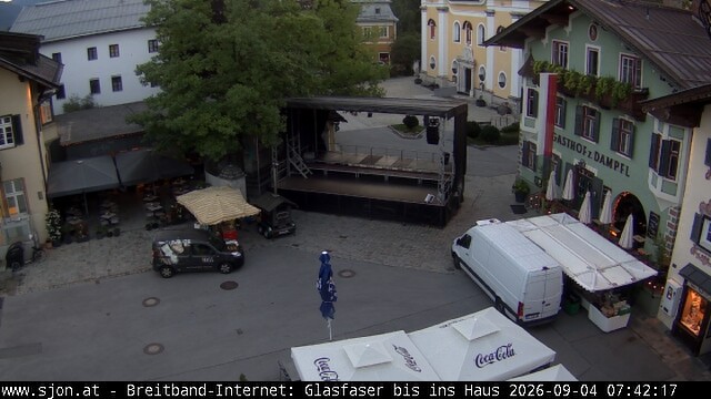 Archiv Foto Webcam Hauptplatz in St. Johann/Tirol