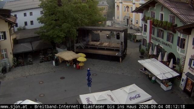 Archiv Foto Webcam Hauptplatz in St. Johann/Tirol