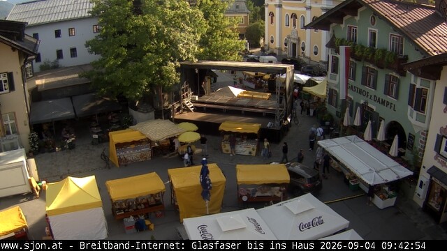 Archiv Foto Webcam Hauptplatz in St. Johann/Tirol