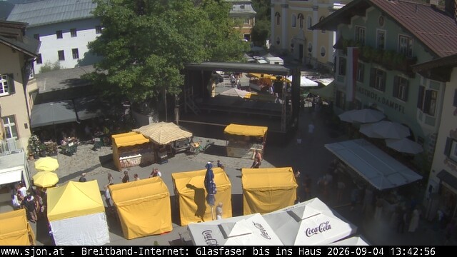 Archiv Foto Webcam Hauptplatz in St. Johann/Tirol