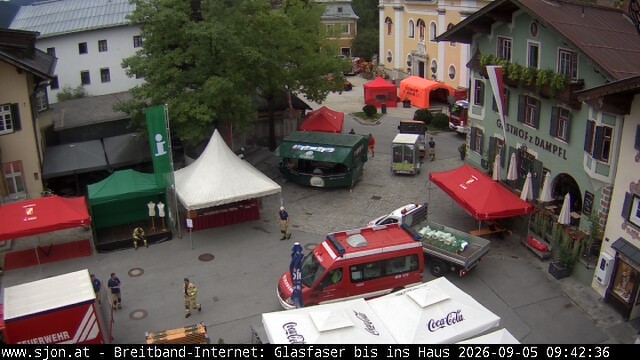 Archiv Foto Webcam Hauptplatz in St. Johann/Tirol