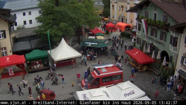 Archiv Foto Webcam Hauptplatz in St. Johann/Tirol