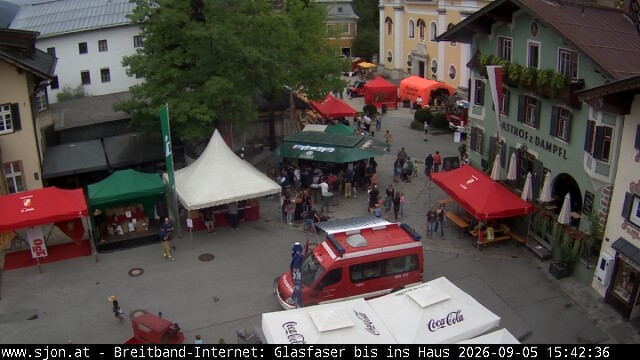 Archiv Foto Webcam Hauptplatz in St. Johann/Tirol