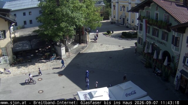 Archiv Foto Webcam Hauptplatz in St. Johann/Tirol