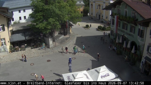 Archiv Foto Webcam Hauptplatz in St. Johann/Tirol