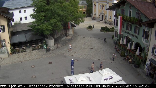 Archiv Foto Webcam Hauptplatz in St. Johann/Tirol