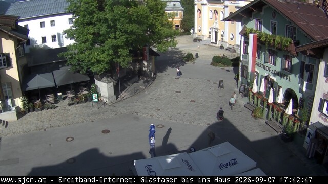 Archiv Foto Webcam Hauptplatz in St. Johann/Tirol