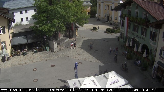 Archiv Foto Webcam Hauptplatz in St. Johann/Tirol