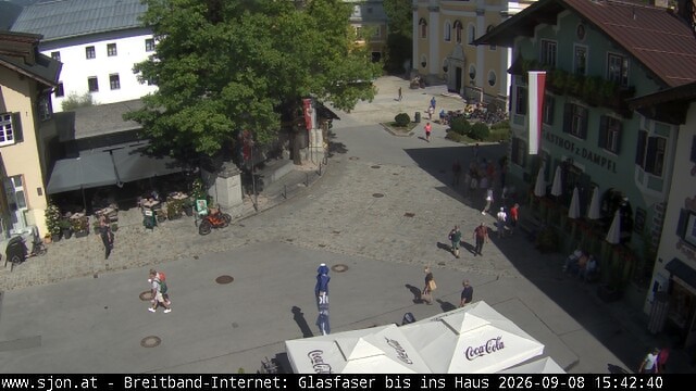 Archiv Foto Webcam Hauptplatz in St. Johann/Tirol