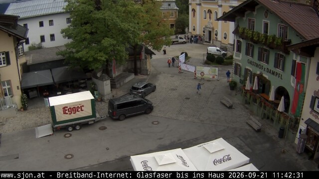 Archiv Foto Webcam Hauptplatz in St. Johann/Tirol