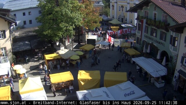 Archiv Foto Webcam Hauptplatz in St. Johann/Tirol