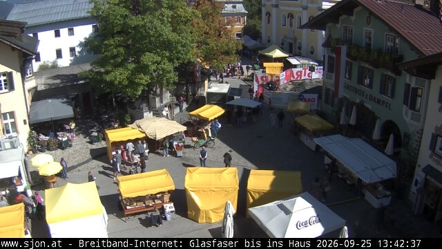 Archiv Foto Webcam Hauptplatz in St. Johann/Tirol