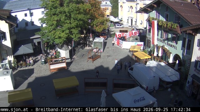 Archiv Foto Webcam Hauptplatz in St. Johann/Tirol