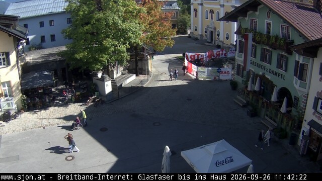 Archiv Foto Webcam Hauptplatz in St. Johann/Tirol