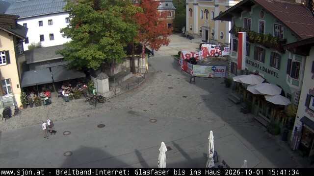 Archiv Foto Webcam Hauptplatz in St. Johann/Tirol