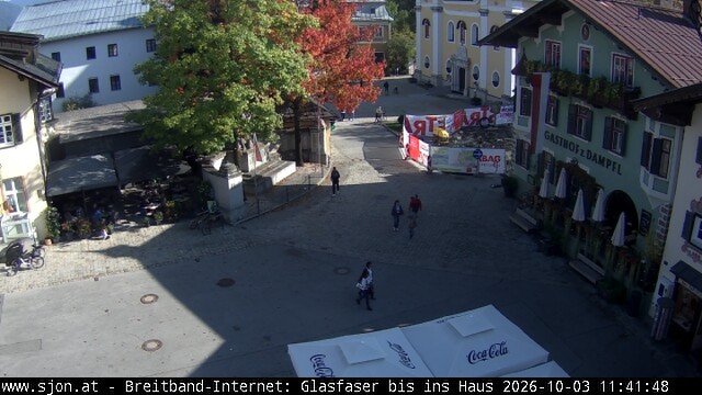 Archiv Foto Webcam Hauptplatz in St. Johann/Tirol