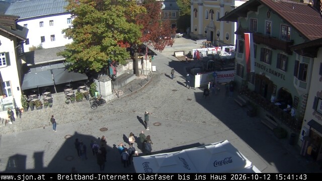 Archiv Foto Webcam Hauptplatz in St. Johann/Tirol