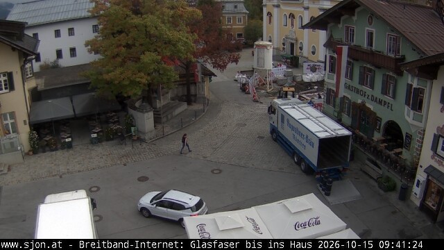 Archiv Foto Webcam Hauptplatz in St. Johann/Tirol