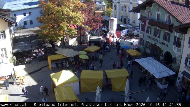 Archiv Foto Webcam Hauptplatz in St. Johann/Tirol