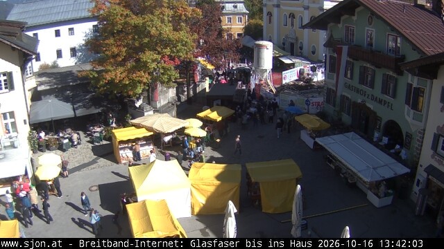 Archiv Foto Webcam Hauptplatz in St. Johann/Tirol