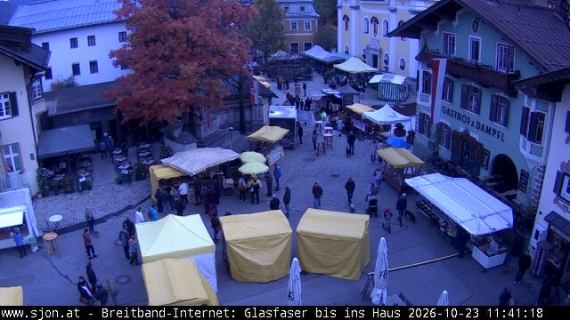 Archiv Foto Webcam Hauptplatz in St. Johann/Tirol
