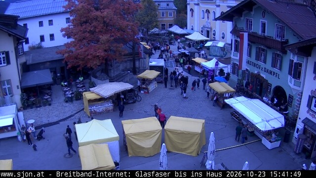 Archiv Foto Webcam Hauptplatz in St. Johann/Tirol
