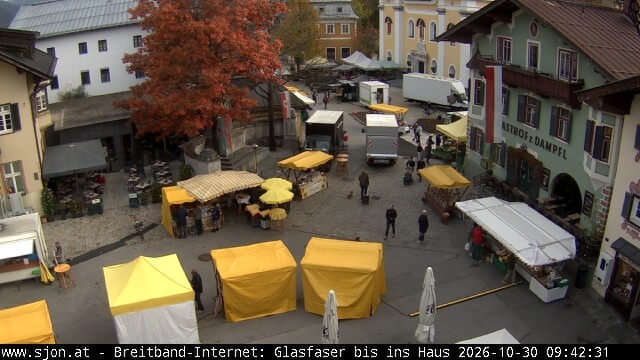 Archiv Foto Webcam Hauptplatz in St. Johann/Tirol